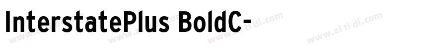 InterstatePlus BoldC字体转换